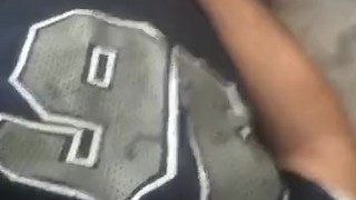 Cum en maillot de foot