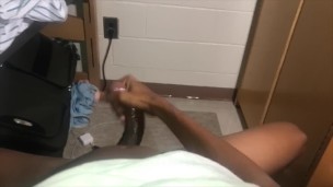 Stroking and cumming in my dorm