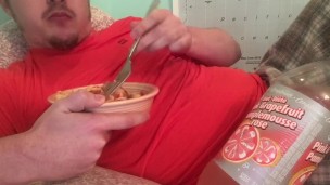 Belly Stuffing! Burping & Gaining Watching Anime Again :P Free Fetish Clip