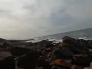 Fiekie masturbating outdoors with cumshot