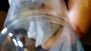 Trying homemade fleshlight v1.0 improvements have to be made!