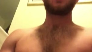 Secretly jerking off till I come in the bathroom