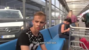  CZECH HUNTER 372 - Shy Twink Gets Paid To Strip Down And Suck A Big Fat Cock