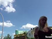 GERMAN SCOUT - GEILE DEUTSCHE GABI GOLD IN BERLIN BEI CASTING AO GEFICKT 2/16