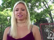 GERMAN SCOUT - GEILE DEUTSCHE GABI GOLD IN BERLIN BEI CASTING AO GEFICKT 6/16