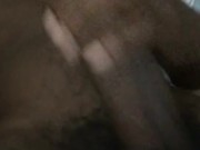 Stroking big black dick