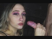 Filthy young cocksucker takes IN MOUTH