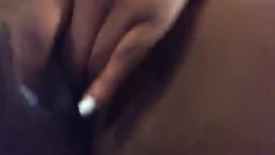 This young ebony slut loves to squirt