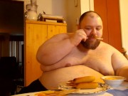 SSBHM Eating corndogs
