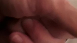 Masturbating in public bathroom