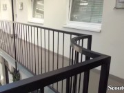 GERMAN SCOUT - Fitness Model Akira May (23) ohne Kondom bei Casting gefickt 8/16