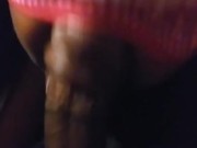 Ebony slut sucking bbc 14/16
