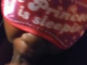 Ebony slut sucking bbc 15/16