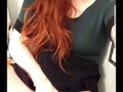 Filthy Lily O'Riley finger fucks herself in her friends bathroom 13/16