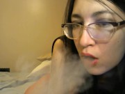 Asian Teen Smoker Talks Dirty & Teases You Smoking lizlovejoy.manyvids.com