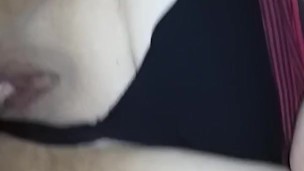 Bbw panties to the side hard and deep