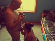 Homemade Blowjob - Milf Sucks Fat Uncut Dick with Big Juicy Head - Thick Load 6/16