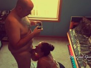 Homemade Blowjob - Milf Sucks Fat Uncut Dick with Big Juicy Head - Thick Load 7/16