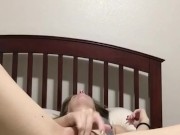 playing with purple toy and orgasms 2/16