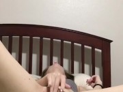 playing with purple toy and orgasms 6/16