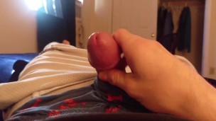 R* slow jerking off in boxers