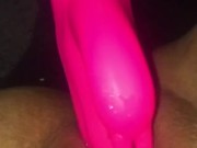 Female Solo Squirt! - Toy Slips, Almost Goes In Wrong Hole! 14/16