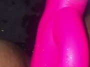 Female Solo Squirt! - Toy Slips, Almost Goes In Wrong Hole! 6/16