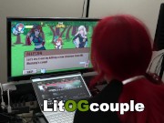 Redhead Wife Takes Anal Pounding While Playing Nutaku Sex Games! 12/16