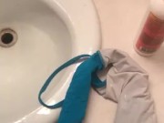 Cumming on Friends GF panties and bra
