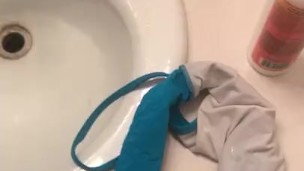 Cumming on Friends GF panties and bra