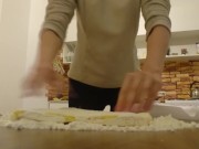 Dirty cooking with David Bowie and Peter Schilling: new wave flour boobs 4/16