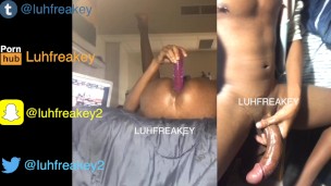 stroking and fucking my creamy hole with a dildo