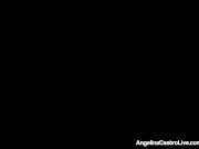 Cuban BBW Angelina Castro Fingers Pussy & Mouth Fucks A Cock 7/16