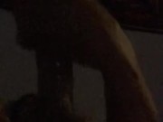Hot guy uses both hands to stroke his long cock