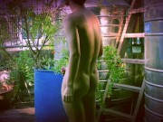 BkkNun - Solo on My Rooftop Garden - no cum - Almost Caught Masturbating 2/16