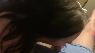 Tinder Slut Sucking My Cock! Moaning from Blowjob