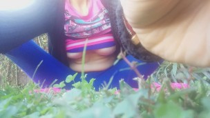 pee incident on a public park, while i stretching