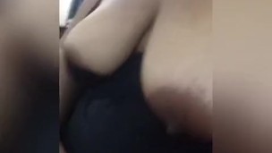Ebony submissive squirts for her Master
