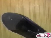 Busty retro lesbian toyed