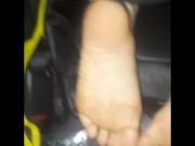 Tattooed Footjob w/ Cum On Soles 14/16