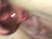 Wifey Neicey Lee bent over with her toys