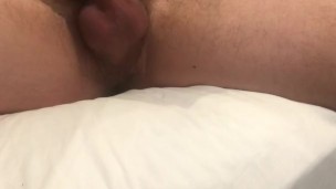 Cumming while roommate home.