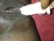 Juicy Chocolate pussy loves to squirt