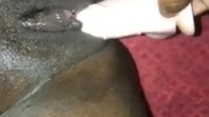 Juicy Chocolate pussy loves to squirt