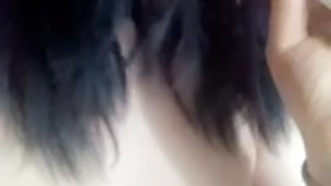 Alternative Teen Sucks on Wet Dildo