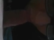 Sucking him clean after he fucked me, first blowjob video!! 2/16