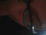 Sucking him clean after he fucked me, first blowjob video!! 8/16