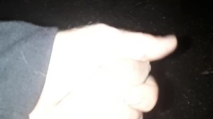 Outdoors masturbation