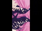 Carlycurvy feet play in heels with dirty talk and cum countdown 3/16