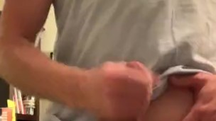 Big dick guy jerks off solo
